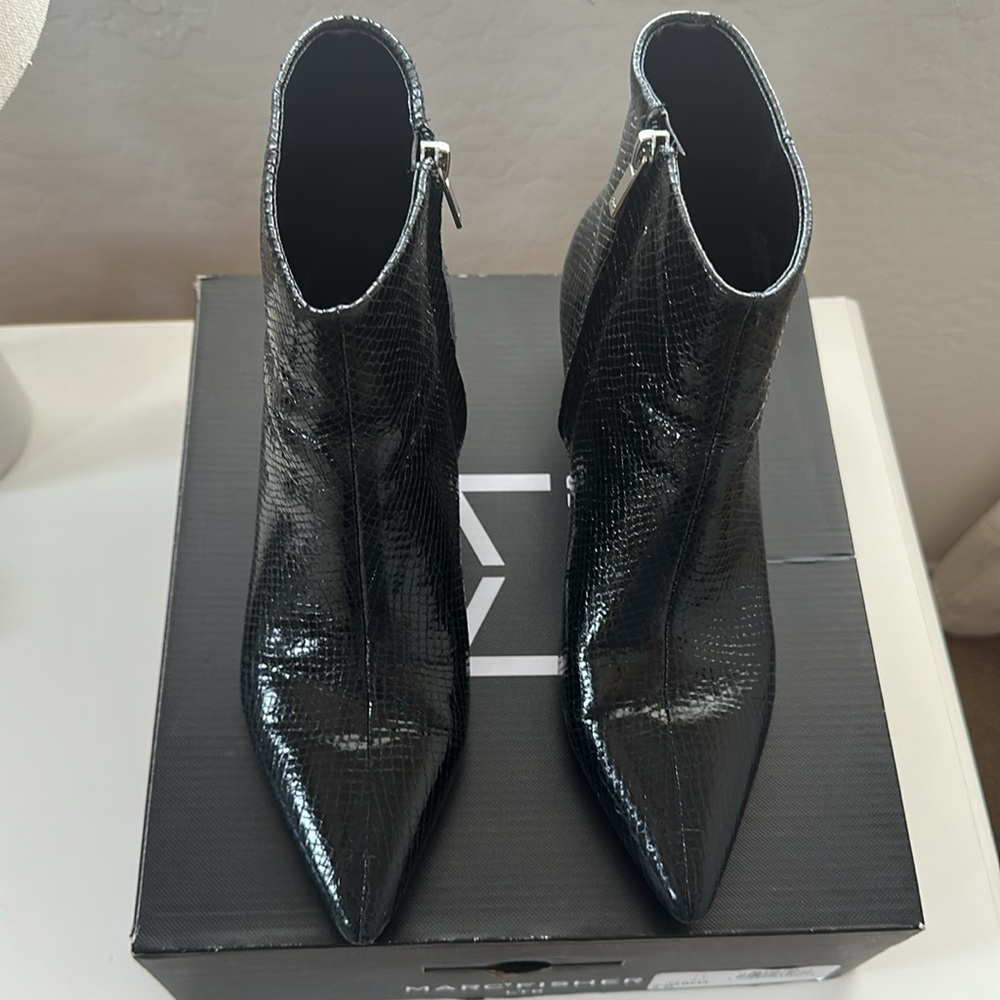 Marc Fisher Black Ankle Boots Size 9 M